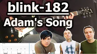 Blink-182 - Adam's Song | Guitar Tabs Tutorial