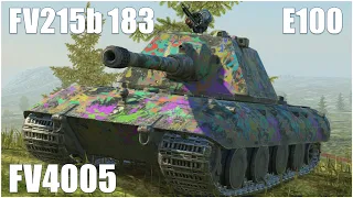 E 100, FV215b 183 & FV4005 ● WoT Blitz