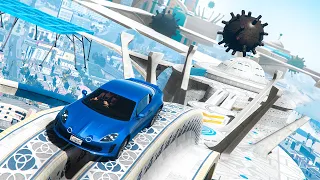 HARD Parkour Stunt Race - GTA 5 Online ▸ NO COPYRIGHT GAMEPLAY for TikTok & YouTube | 4K 60fps | 425