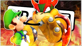 Bowser Rips Off Luigi's Mustache (MARIO MOVIE MEME) | VRChat (Funny Moments)