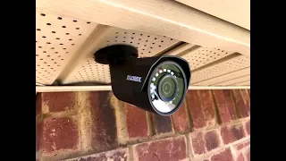 NVR Camera Installation Under Vinyl Soffit