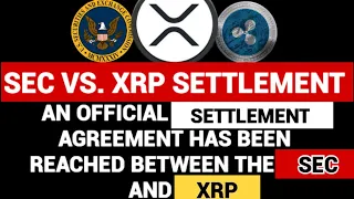 XRP UPDATE: ACTUAL XRP LAWSUIT STATUS: -SEC AGREEMENT SETS COURSE AND RIPPLE XRP