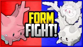 Corsola vs Galarian Corsola (and Cursola) | Pokémon Form Fight (Sword & Shield)