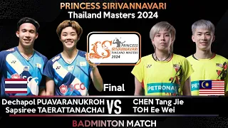 FINAL | PUAVARANUKROH /TAERATTANACHAI vs CHEN Tang Jie /TOH Ee Wei | Thailand Masters 2024 Badminton