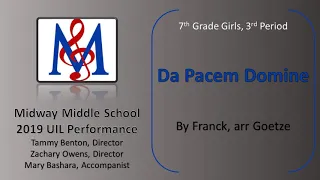 Da Pacem Domine by Frank, arr Goetze