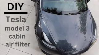 How To Easily Replace ● Cabin Air Filter On Tesla Model 3 !