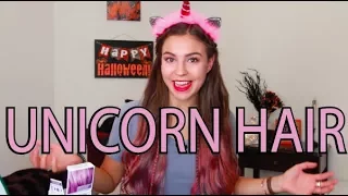 Halloween Unicorn Hair Tutorial