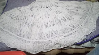 easy crochet wedding/dinner dress part 5