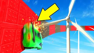 WALLRIDE WINDMILL DODGE CHALLENGE! (GTA 5 Funny Moments)