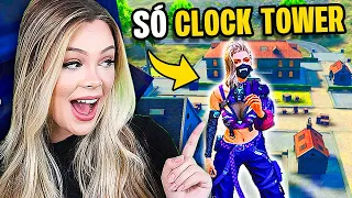 SÓ PODE LOOTEAR CLOCK TOWER e OLHA O QUE ACONTECEU no Free Fire 😱🔥