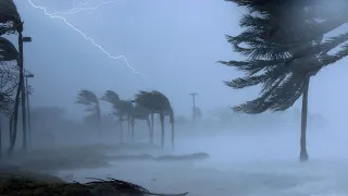 Goodbye Restlessness to Sleep Fast with Heavy Rain & Thunder Sounds Threatening on Roof at Night