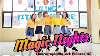 MAGIC NIGHTS | Choreographed by Niels Poulsen (DK) | Demo by Sunshine - LineDance Yva