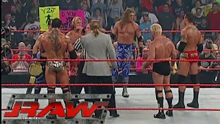 Evolution vs Chris Benoit, Edge & Chris Jericho 6-Man Elimination Tag Team Match RAW Jun 14,2004