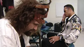 The Rock & Mankind Funny Backstage Segment - RAW IS WAR!