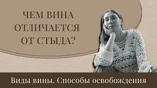 Чем вина отличается от стыда? Виды вины. Способы освобождения