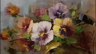 Techniques for Painting Flowers with Acrylics  Casual Pansies