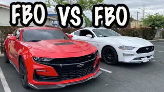 Roll Race FBO 2019 Camaro SS vs FBO 2019 Mustang GT !