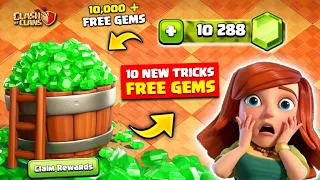 10 Ways To Get FREE GEMS in Clash Of Clans 2023 (10k Free Gems)😍 New Trick to Get Free Gems - Coc