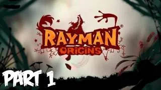 Rayman Origins Walkthrough Part 1 HD - The Fun Has Begun! - Let's Play (Xbox 360/PS3/Wii Gameplay)