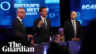 Tory leadership candidates take aim at no-show Boris in TV debate