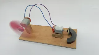 100% Working Self Running Free Energy Fan Device With DC Motor And Magnet