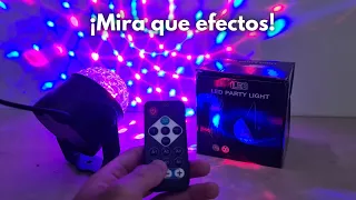 Bola de Luz de discoteca con mando a distancia 3W RGB LED ✅️