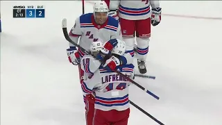 Rangers' No. 1 pick Alexis Lafreniere scored his first goal to win in OT 😳