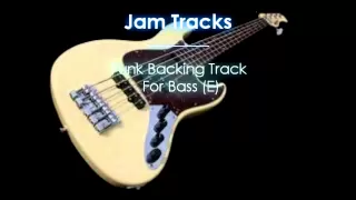 Funk Backing Track For Bass (Groove in E)