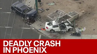 First responders at scene of deadly crash in Phoenix