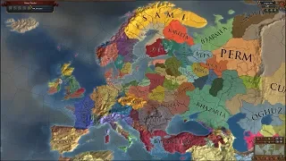 Europa Universalis 4 AI Timelapse - Extended Timeline Mod 860-4000