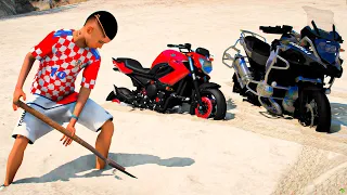 GTA V: MODS | ENCONTREI MOTOS DE CRIANÇAS RICAS ENTERRADAS NA PRAIA🔥