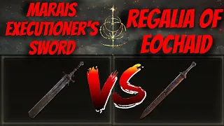 MARAIS EXECUTIONER'S SWORD VS REGALIA OF EOCHAID! Weapon Comparison- ELDEN RING