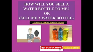 Sell Me a Water Bottle | Byju's Interview Question 8