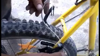 Solution to Non-Flammable, Anti-Skid Bicycle! Old V brake, New V brake installation!