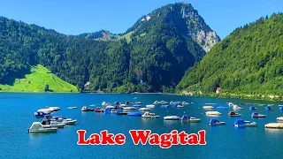 Wägitalersee, Switzerland - Driving with Beautiful Lake View - Swiss Alps 🇨🇭