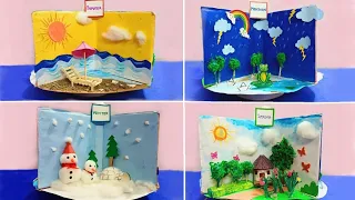 Seasons model for School project | How to make Seasons model | 3d model of four seasons