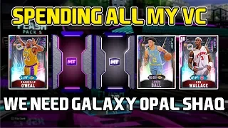 I SPENT ALL MY VC TRYING TO PULL *GLITCHED* GALAXY OPAL SHAQ AND THIS HAPPENED... NBA 2k20 MyTEAM