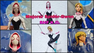 Spider Gwen Tutorial de Mejora (cuello) SH Figuarts KO Bootleg