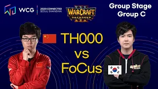 Warcraft 3 Reforged Tournament TH000 vs FoCus Group C Match 1 WCG 2020 CONNECTED Seoul & Shanghai