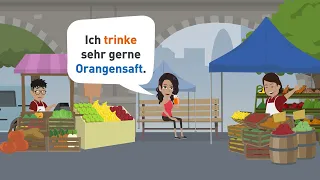 Deutsch lernen A1 | Ich kaufe im Supermarkt Lebensmittel ein. | Wortschatz und Redemittel