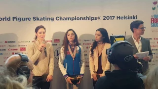 Interview after Ladies' small medals ceremony #Helsinki2017