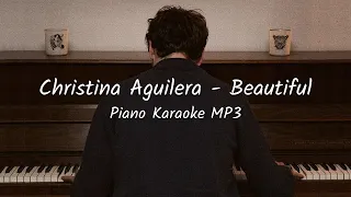 Christina Aguilera - Beautiful - FREE Piano Karaoke Instrumental