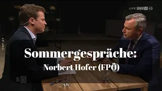 Sommergespräche: Norbert Hofer (FPÖ) | 19. 8. 2019