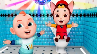 Toilet Songs + Wheels On The Bus Go Round and Round and More | Rosoo Kids Songs & Nursery Rhymes