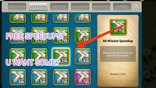 all F2P ways to get speedups! F2P speedup guide! Rise of Kingdoms F2P infantry main