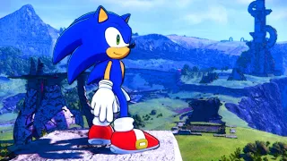 Sonic Frontiers with Cel Shading