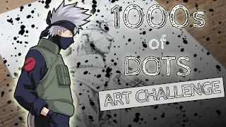 Art of a 1000 Dots! | CHALLENGE | Epic KAKASHI Drawing