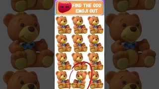 Find The Odd Emoji Out | Emoji Puzzle Quiz | try and find the odd emoji | #emojichallenge #127