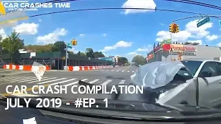 🇺🇸 Car Crashes Compilation July 2019 - Episode 1