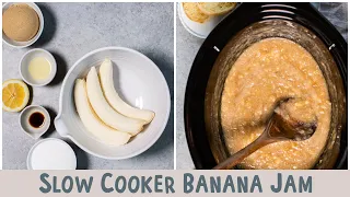 Slow Cooker Banana Jam 🍌🍞